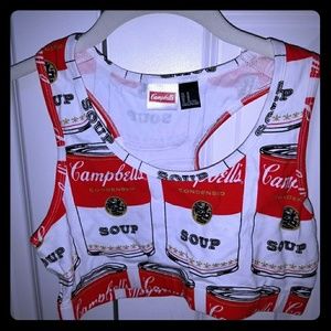 Forever 21 Campbells Soup crop top