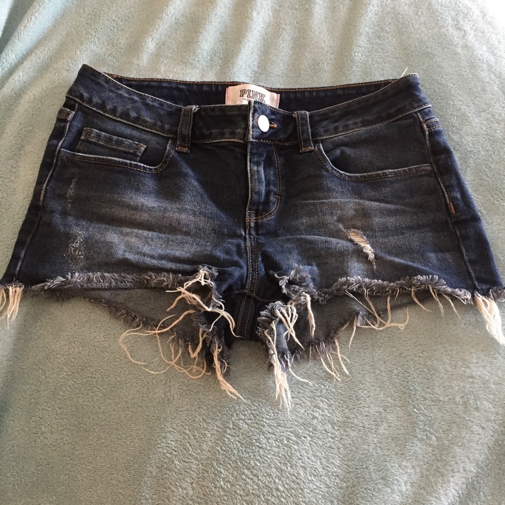 Victoria secret pink denim shorts