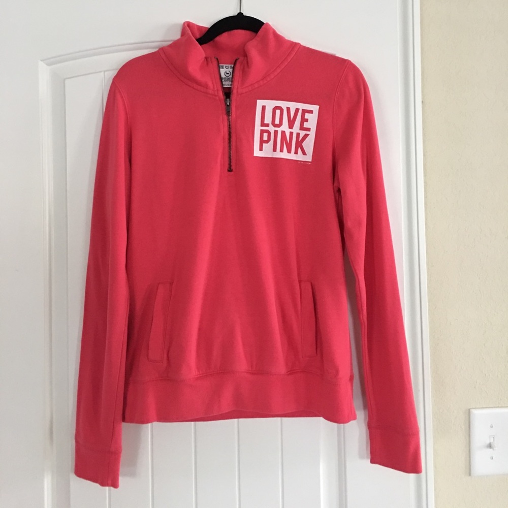 PINK Victoria's Secret Pink ¼ Zip w pocket
