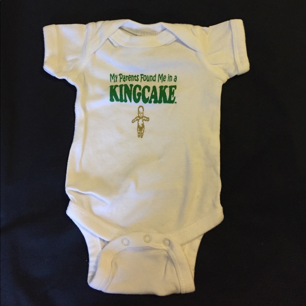 Fleurty Girl kingcake onesie