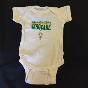 Fleurty Girl kingcake onesie