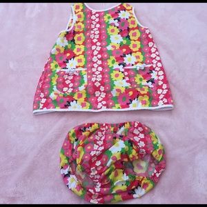 Lilly Pulitzer baby shift dress diaper cover 12-18