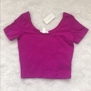 Fuschia Crop Top