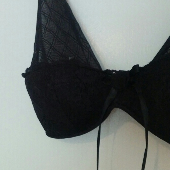 Black bralette NWT sz XL - mesh & lace - Picture 2 of 3
