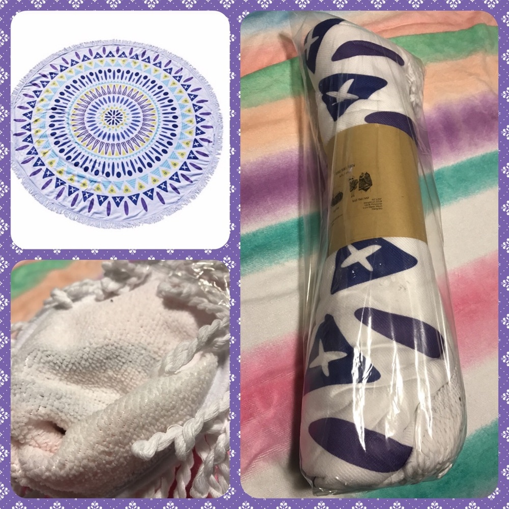 JUST ARRIVED! BNIP Fringed Beach Wrap/ Beach Towel