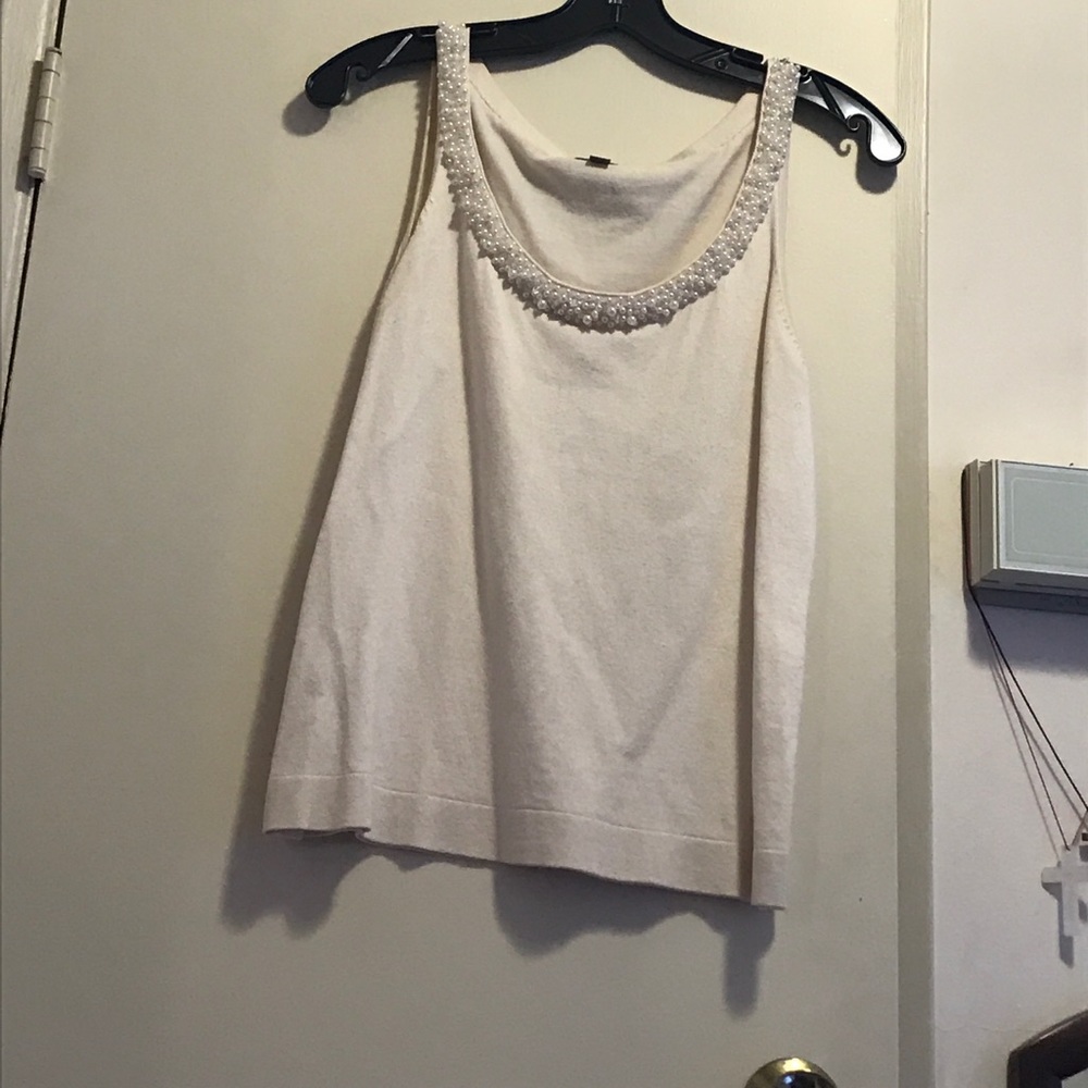 Talbots Pearl beaded tank top
