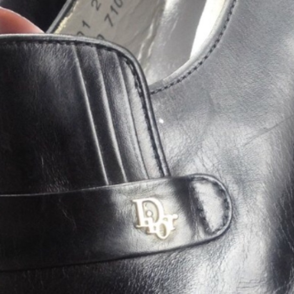 VINTAGE DIOR LEATHER LOAFERS