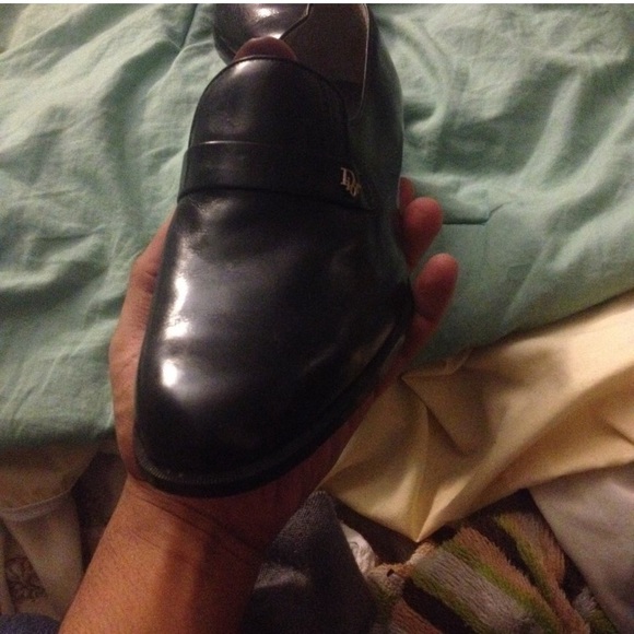 VINTAGE DIOR LEATHER LOAFERS - Picture 2 of 4