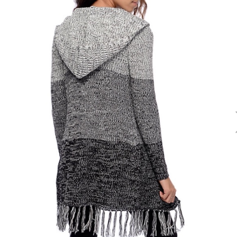 Black Ombré Cardigan