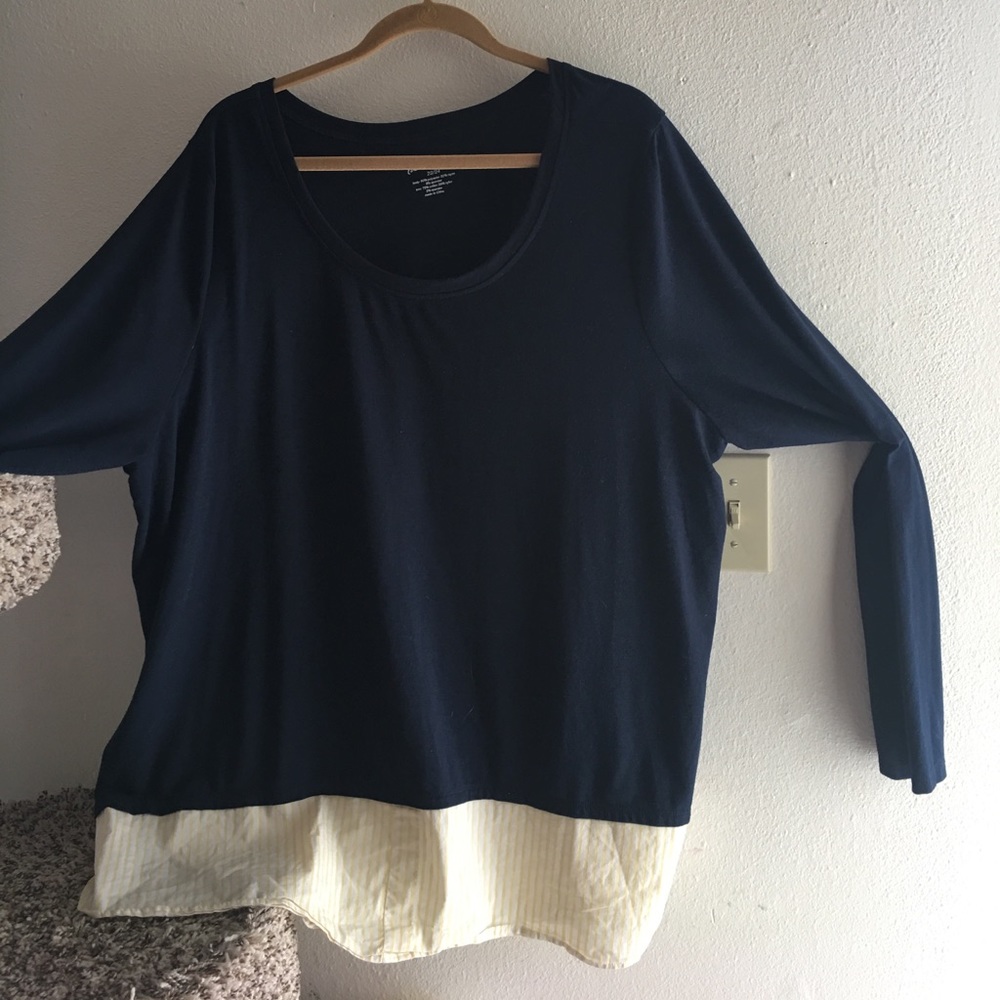 Long sleeve plus size top😂