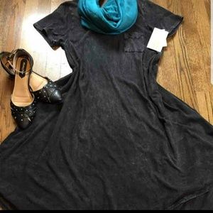 Lularoe Black Acid Wash Carly Size M NWT Unicorn!