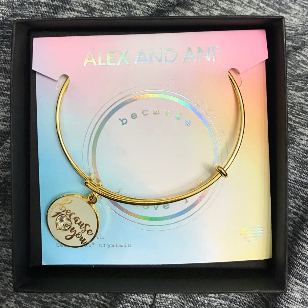 Alex and Ani "because I love you" bangle