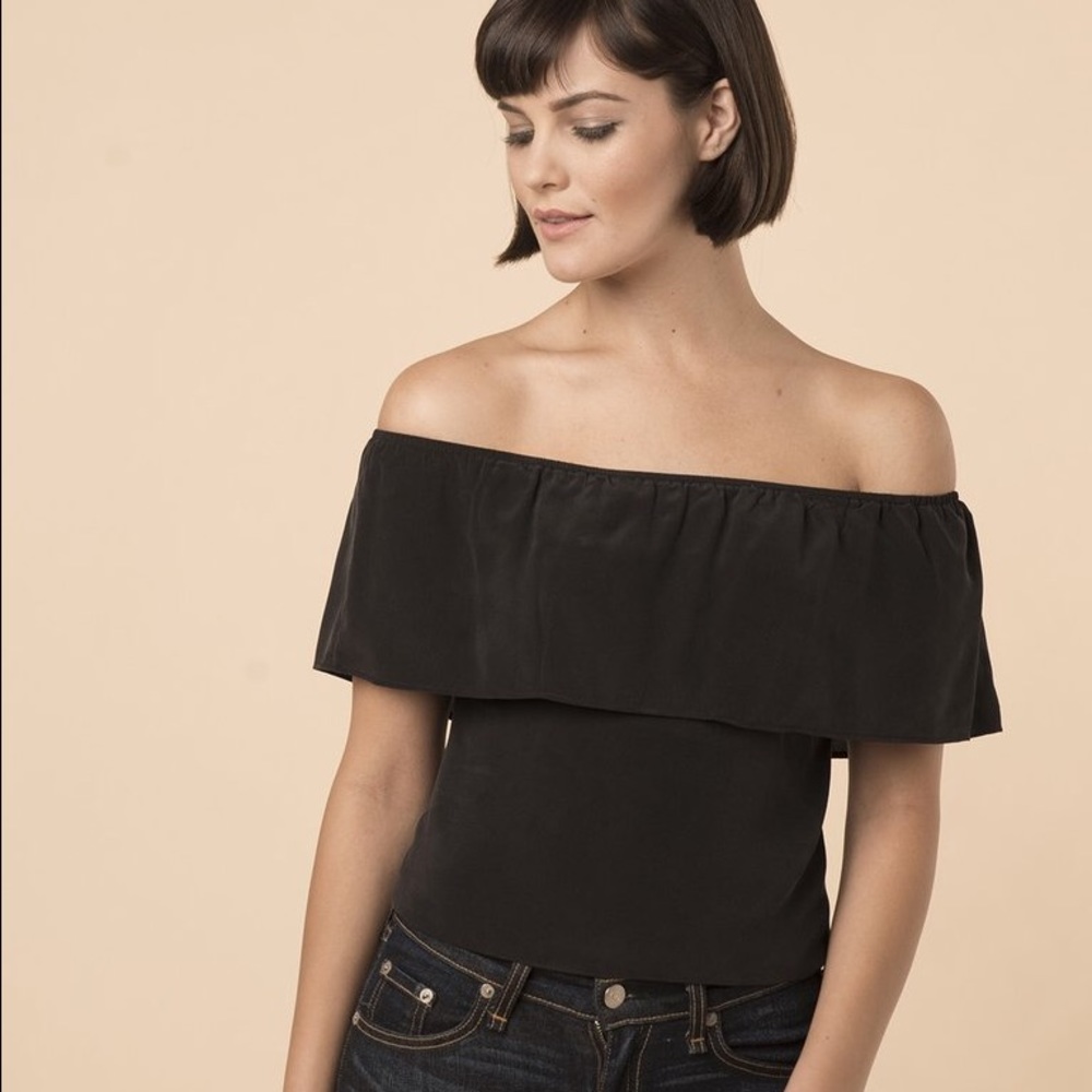 Silk off the shoulder top
