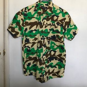 Button down camo shirt