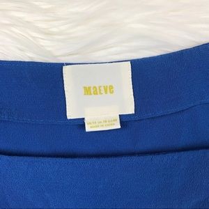Anthropologie Tops - Maeve Anthropologie Epaulet Blue Ruffle Blouse Anthropologie Tops - Maeve Anthropologie Epaulet Blue Ruffle Blouse