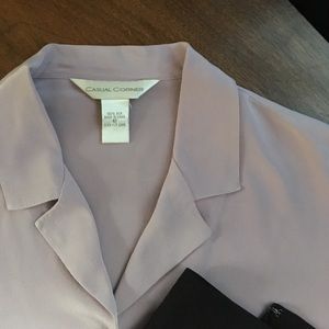 Silk blouse in lilac