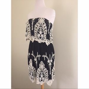 Black Strapless Dress