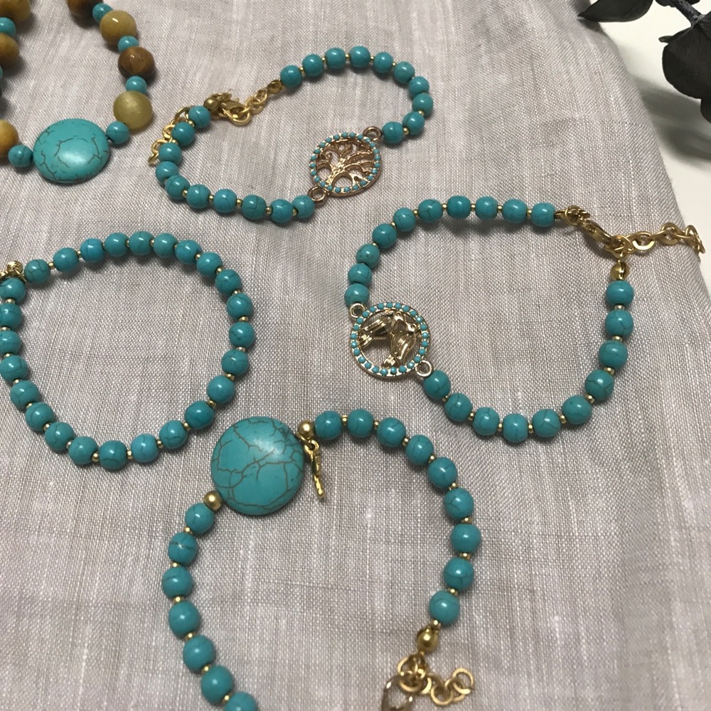 NEW!!! Turquoise bracelets. $4/each, $10 for 3
