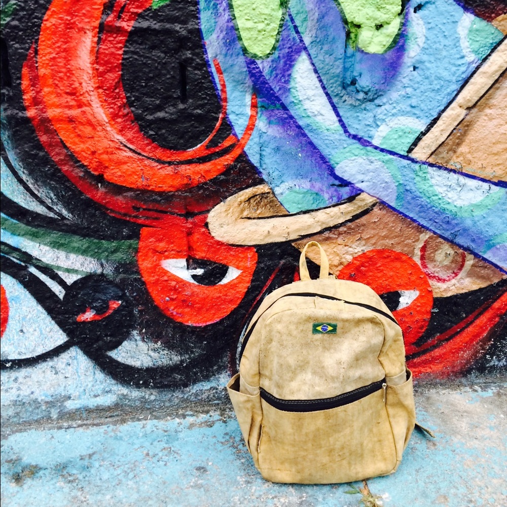 UrbanSamba "Googly Eyes" Upcycled Medium Backpack