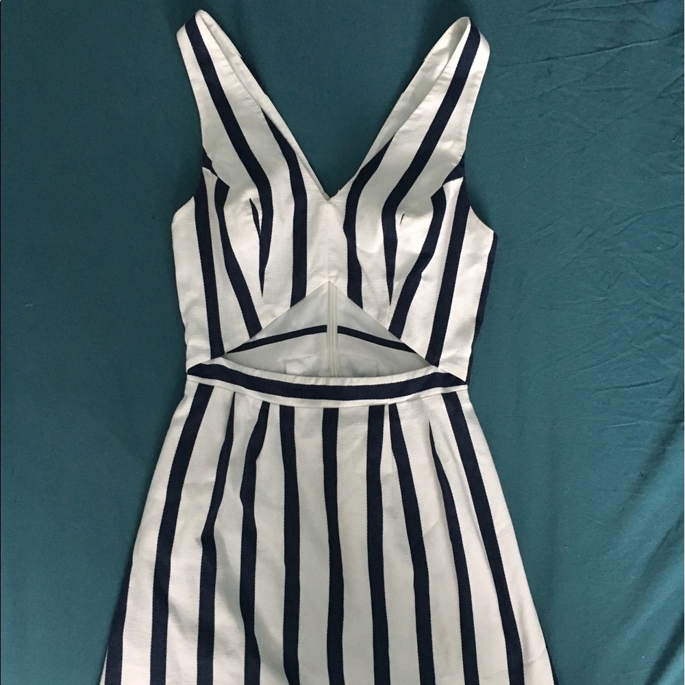 Topshop mini skater dress w/ cutout