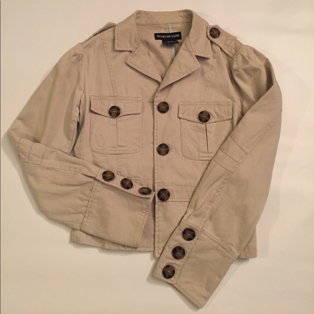 Misdemeanor Khaki Military Jacket