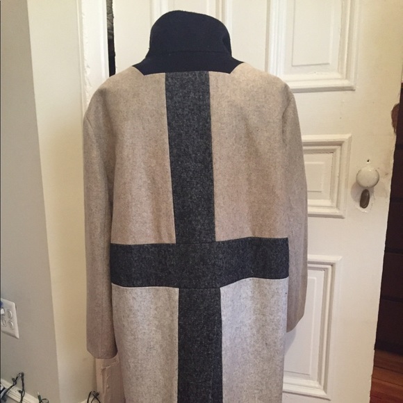 NOT FOR SALE : Block colored long coat - Picture 4 of 4