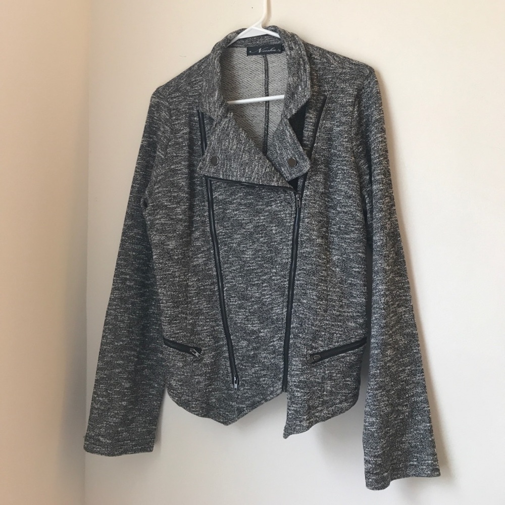 Asymmetrical blazer - perfect with black skinnies!