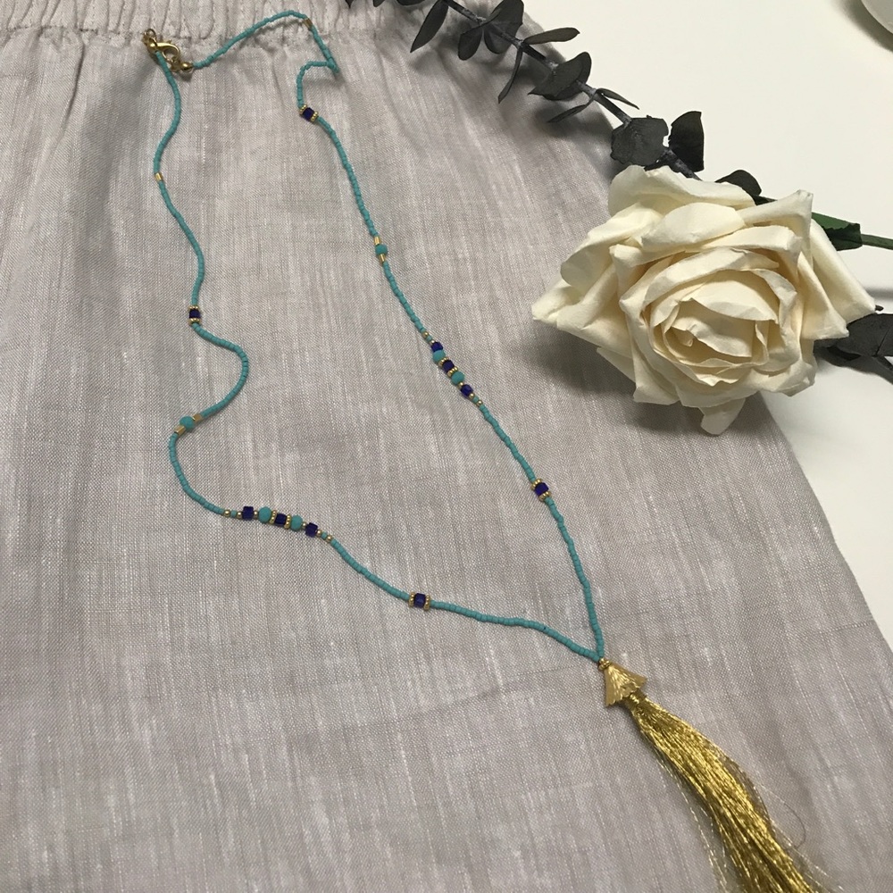 NEW!!! Gold tassel  necklace