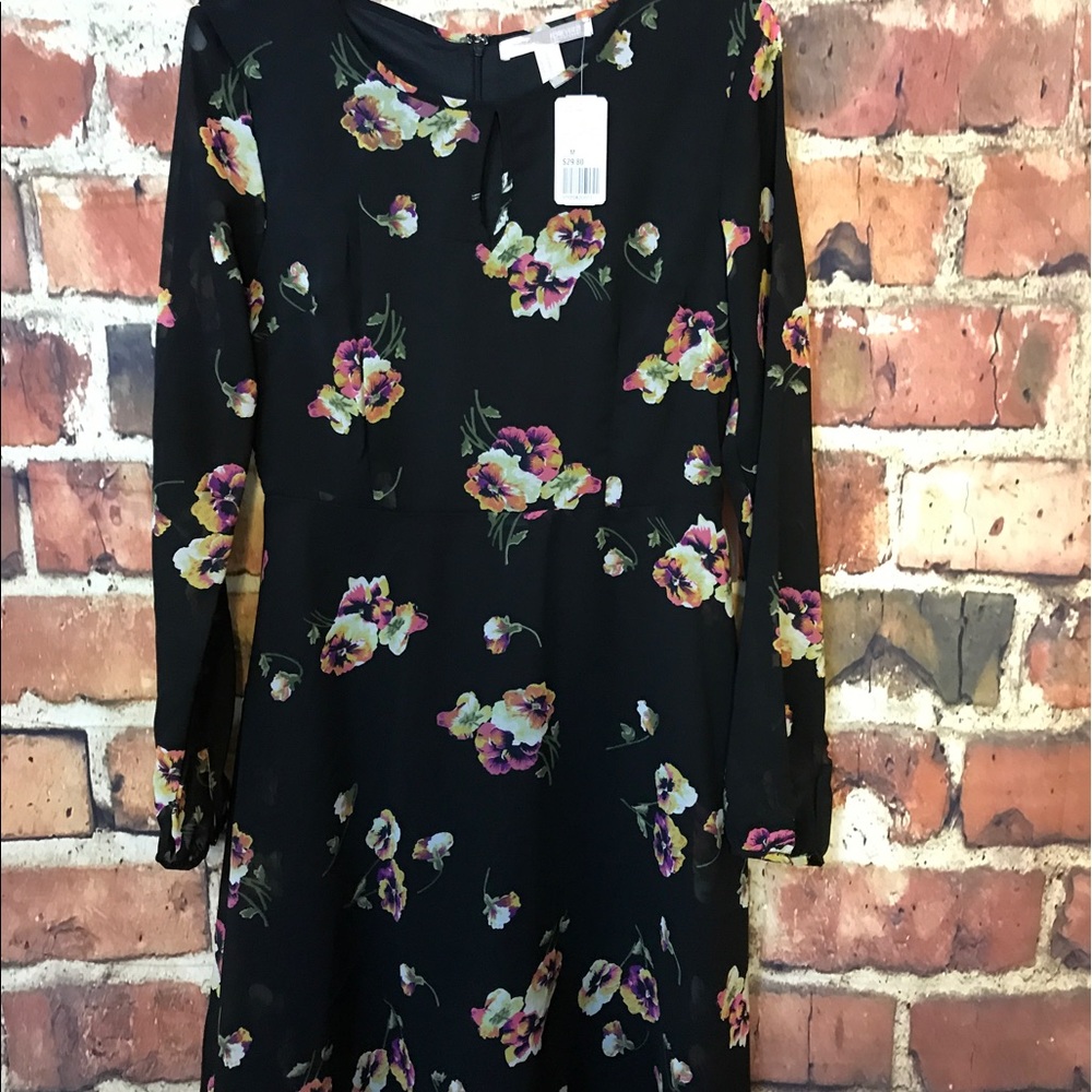 Floral long sleeve dress