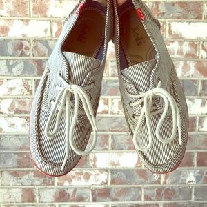 Keds Pinstripe Boatshoes