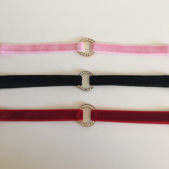 FINAL PRICE• Velvet o-ring Choker • choose 1 color - Picture 2 of 5