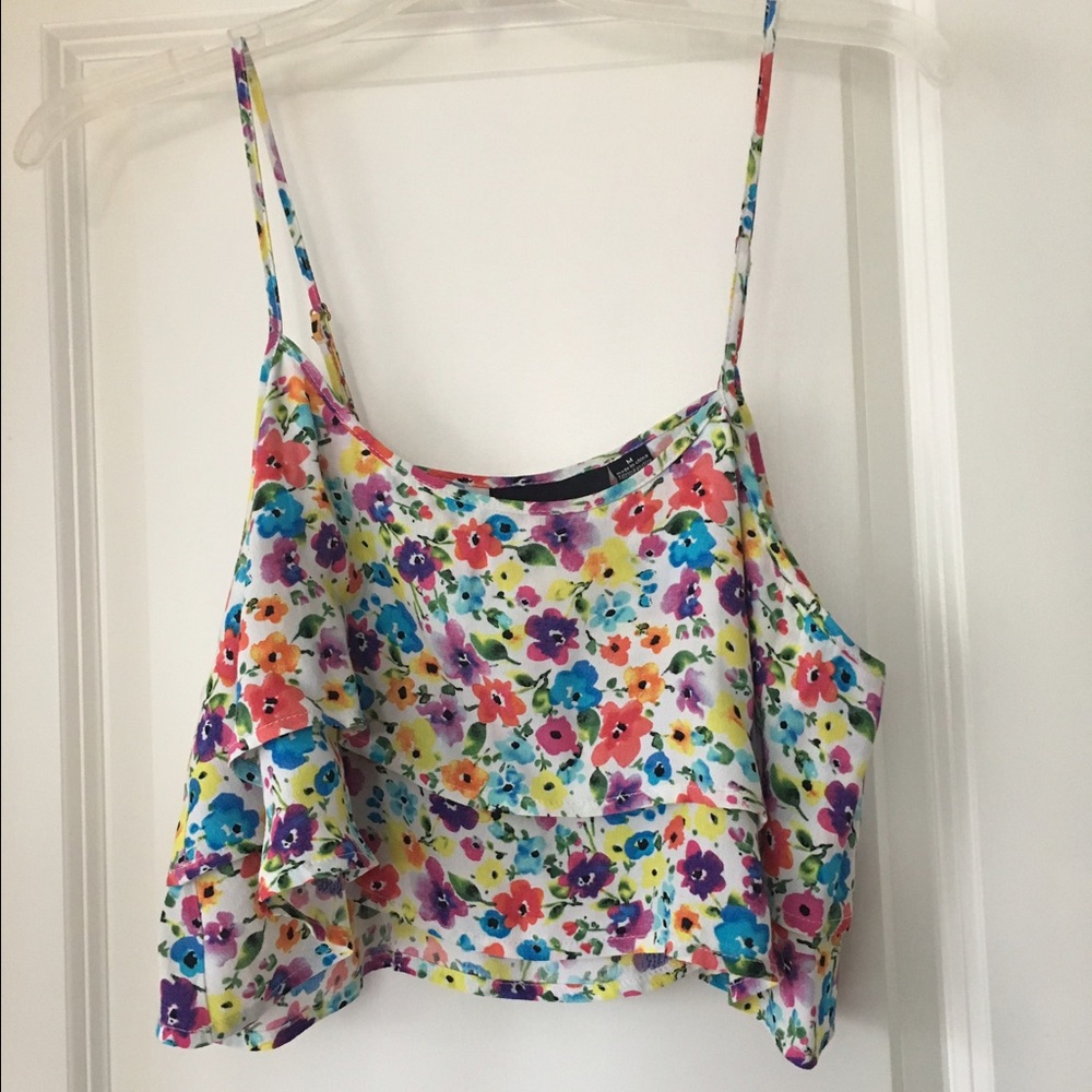 MinkPink Floral Crop Top
