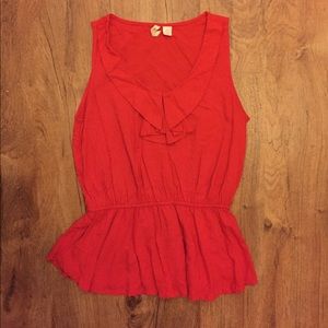 Red Camel peplum blouse