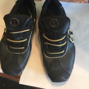 Leather baby phat tennis shoes