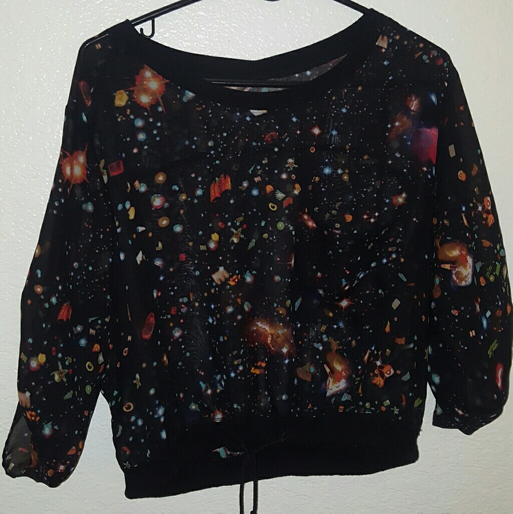 Galaxy crop top