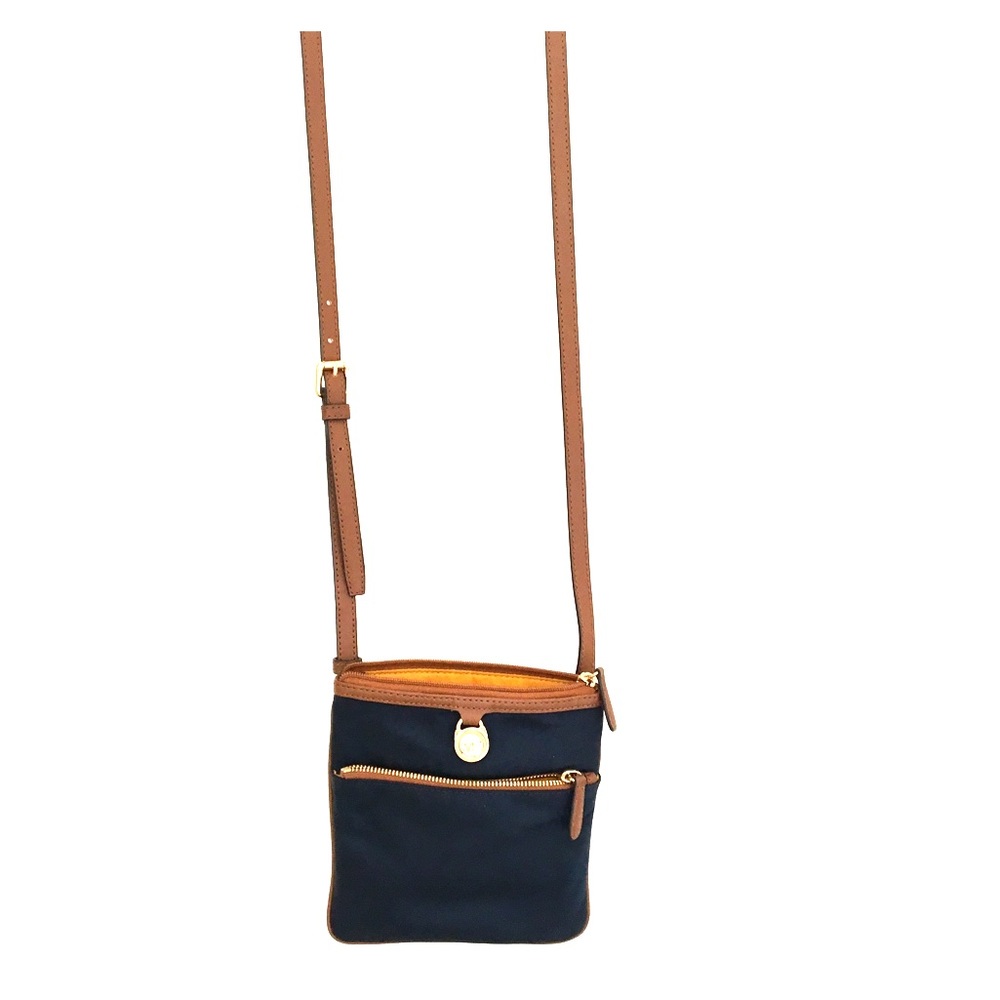 MK Black & Brown Cross Body Bag