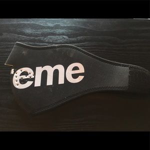 Supreme black face mask