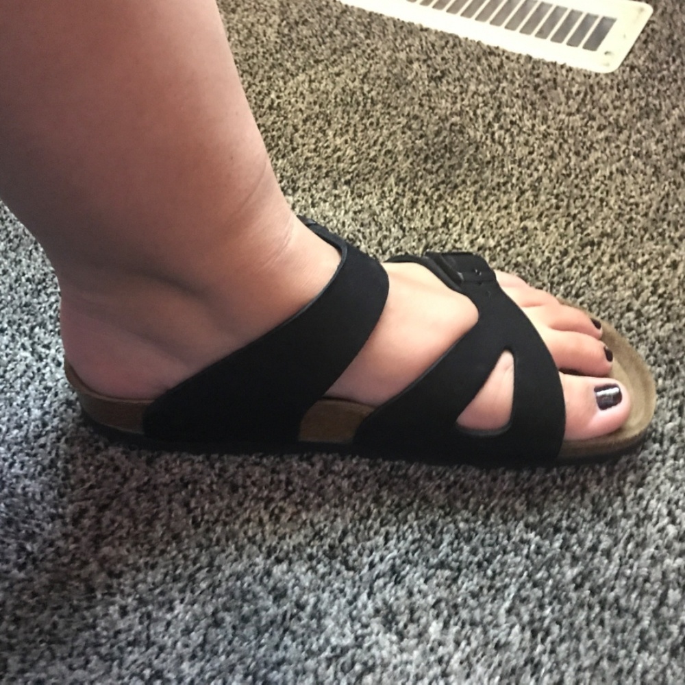 LAST pair - Birkenstock black sandals