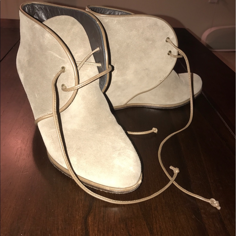 Stuart Weitzman Wedge Booties - image 1