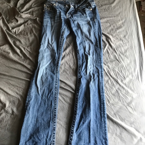 jeans with diamonds on them