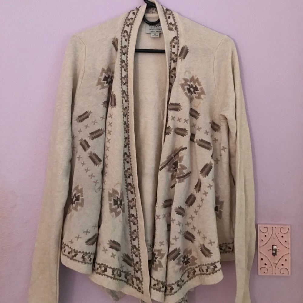 Tribal print cardigan
