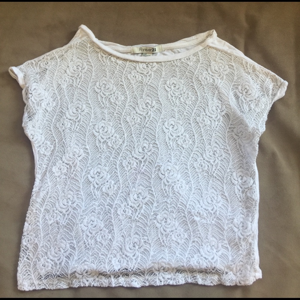 White lace T-Shirt super cute from Forever 21