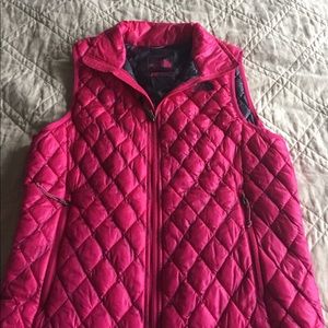 The North Face vest. Pink Thermoball vest.