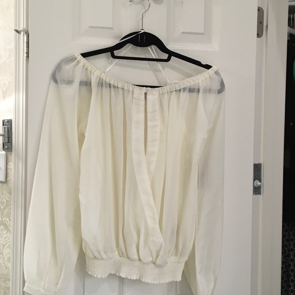 Cream Chiffon top