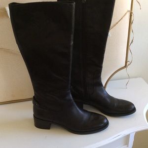 Etienne Aignier tall leather boot
