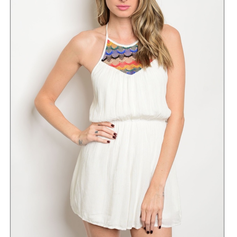 Halter Crochet Romper