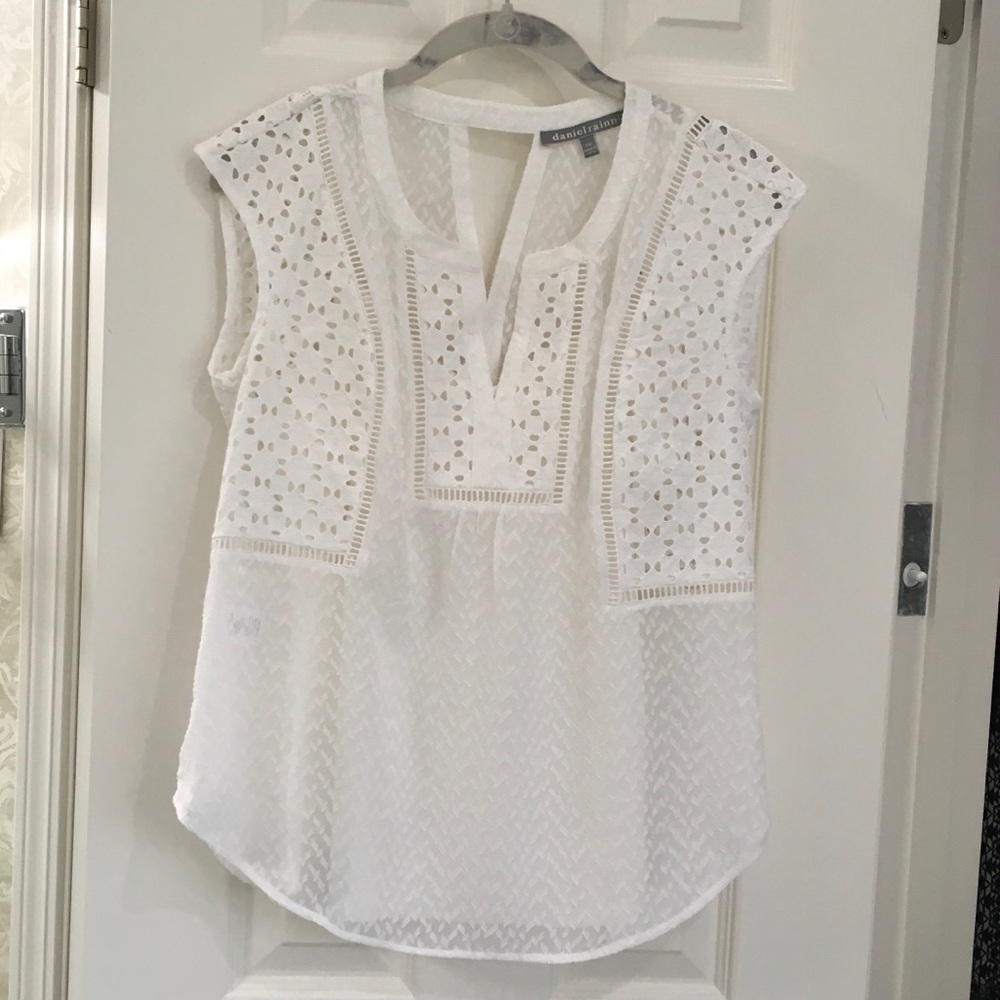 White lace top