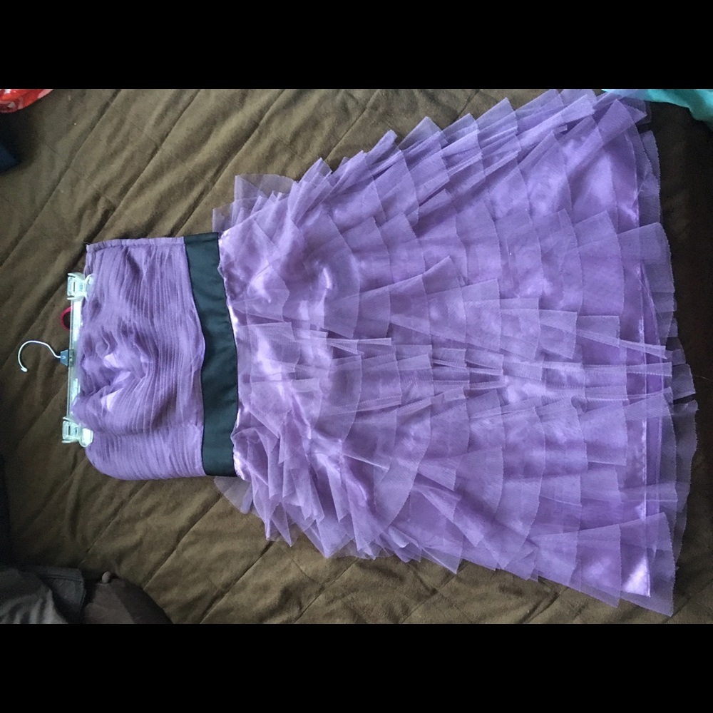 Purple Ruffled Betsy Johnson Dress