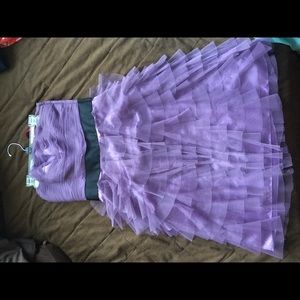 Purple Ruffled Betsy Johnson Dress