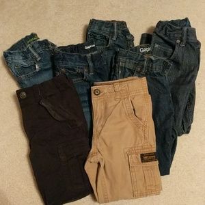 Size 5: 7 pairs of Gap bottoms